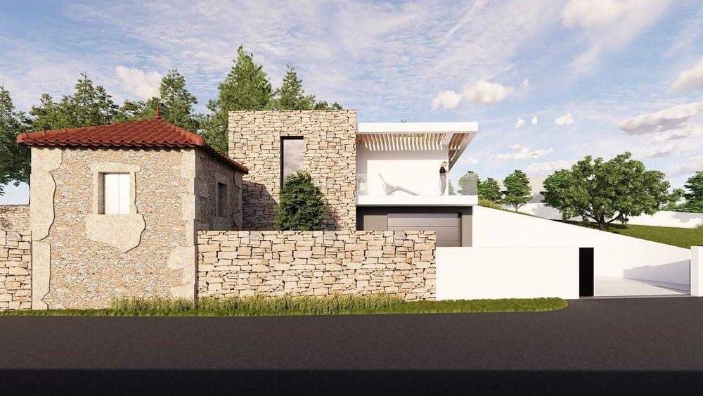 Terreno urbano (2 artigos) c/ projeto aprovado + ruína – Barcelos
