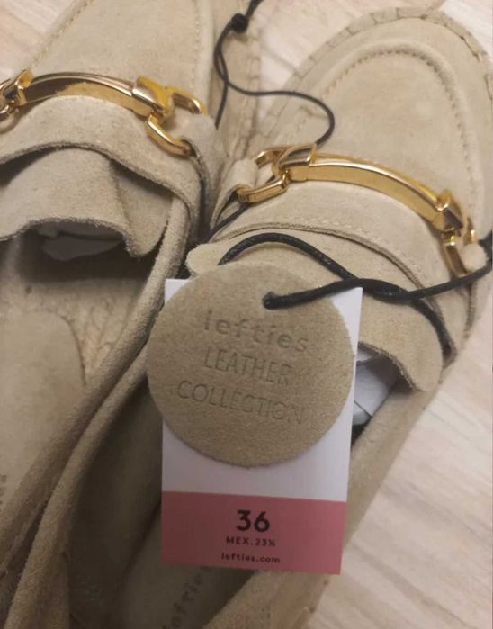 Шкіряні  еспадрильї /лофери 36р