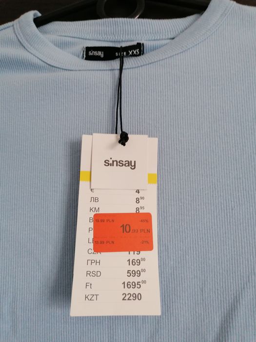 bluzka sinsay nowa