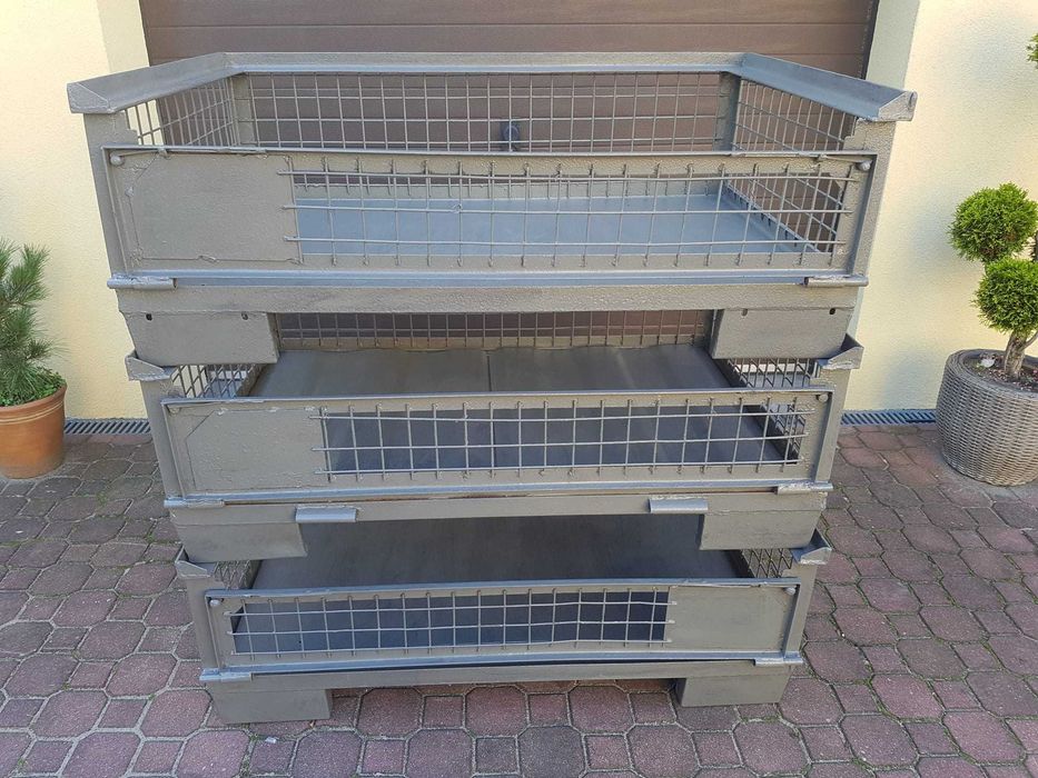 Giterbox 1/2 - pojemnik metalowy, siatkowy