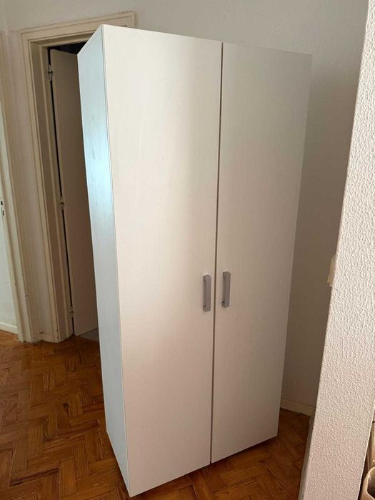 Armário branco 2 portas Leroy Merlin 180x79x42cm