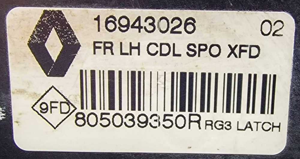 Fechadura / Fecho Porta Frente Esquerdo 805039350R - RENAULT TALISMAN