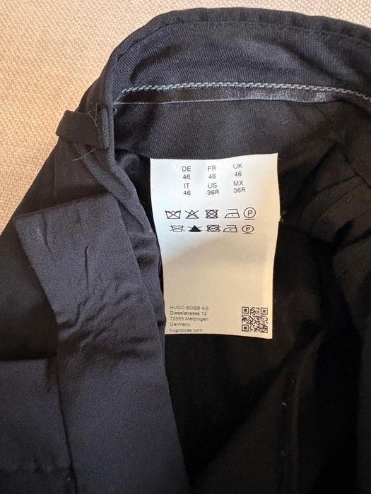 Костюм Hugo Boss Travel Stretch, оригінал, чорний, розмір 46 (S/M)