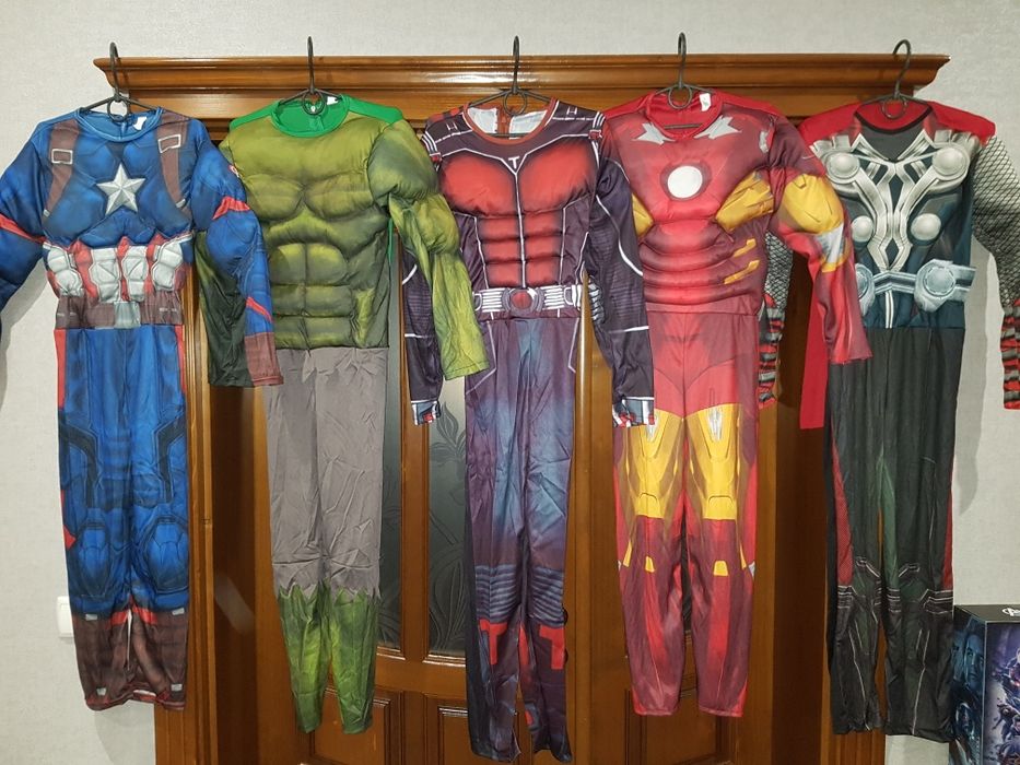 Костюми Супергероїв Марвел та роботи Трансформери,нові,ростовка