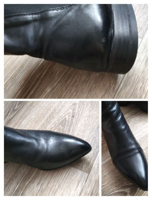 Жіночі шкіряні італійські ботильйони челсі Vero Cuoio, 38 розмір