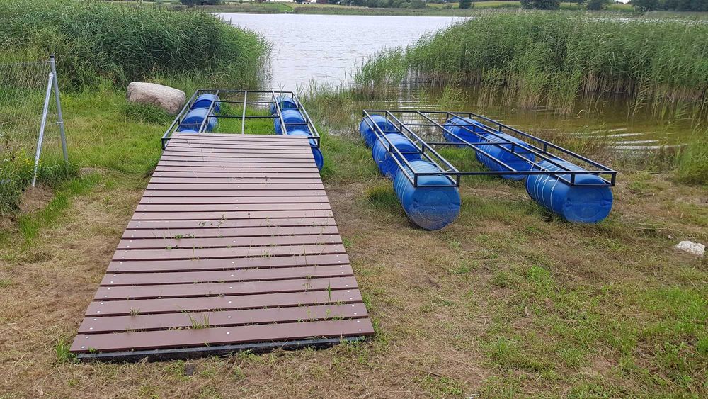 Pomost  pływającu 4 elementy 5m/2,2m plus trap Okazja! Sprzedaż/Zamiana