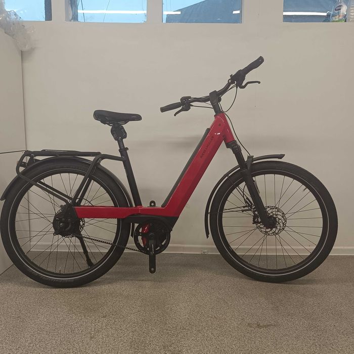 Rower Elektryczny Riese Muller Nevo Czerwony Miejski 625Wh Pasek Bosch