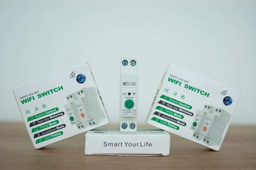 Розумний вимикач реле TUYA Smart Life WiFi 1-63 А