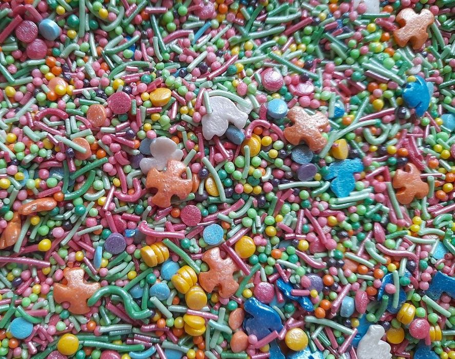 Posypka Cukrowa Konfetti Gołąbki Kolorowe - 50G