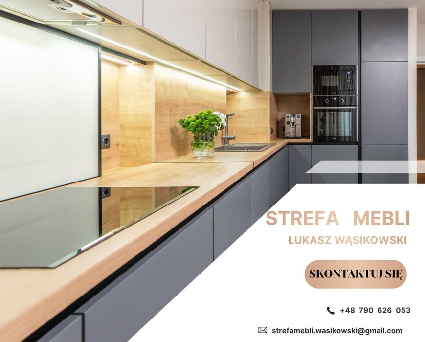 Montaż mebli modułowych Wymiana blatów Meble na wymiar