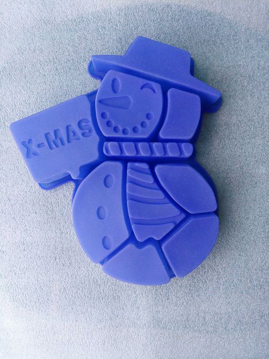 Силиконовая форма для выпечки Снеговик