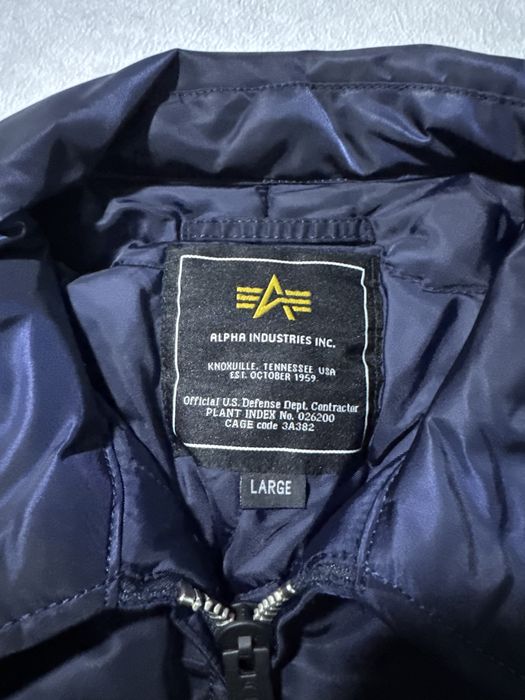 Бомбер alpha industries cwu 45 синій — zdjęcie 4