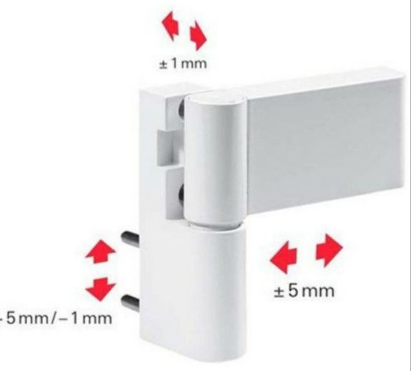 Петля дверная 110 кг Rotto Solid RAL 9016 белая,коричневая