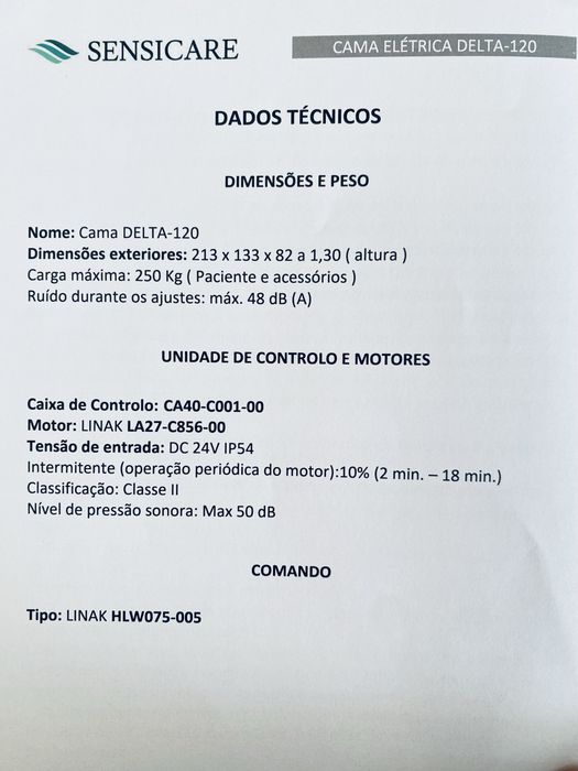Cama articulada elétrica com comando – muito bom estado