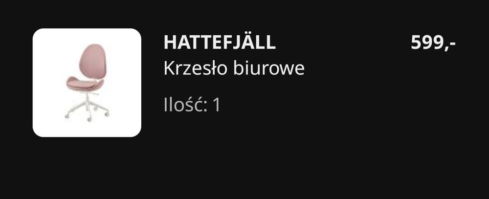 Krzesło obrotowe IKEA