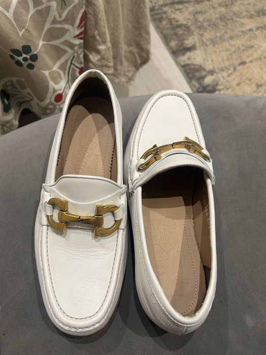 Skórzane mokasyny Salvatore Ferragamo Gancini – Oryginał