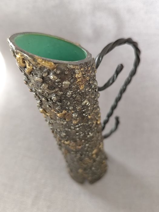 Lata 60/70 METALOPLASTYKA wazon metalowy