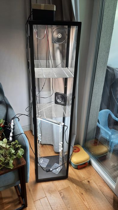 Szklarnia ikea Blaliden regał do kwiatów witryna