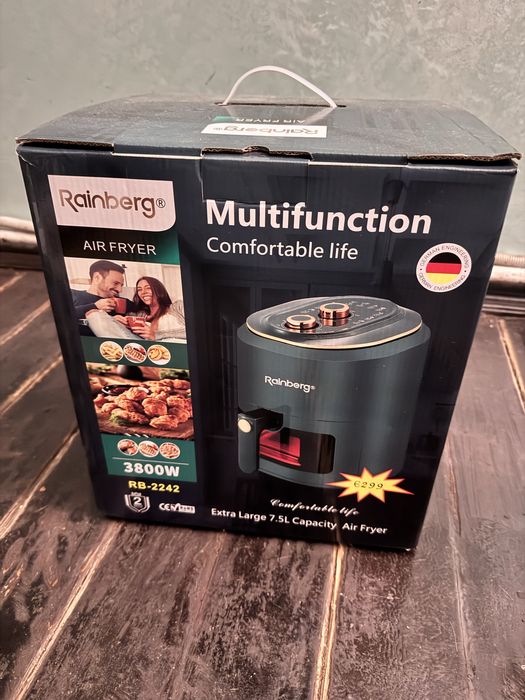 Абсолютно Нова! Аерофритюрниця Rainberg RB-2242 (7.5L, 3800W)