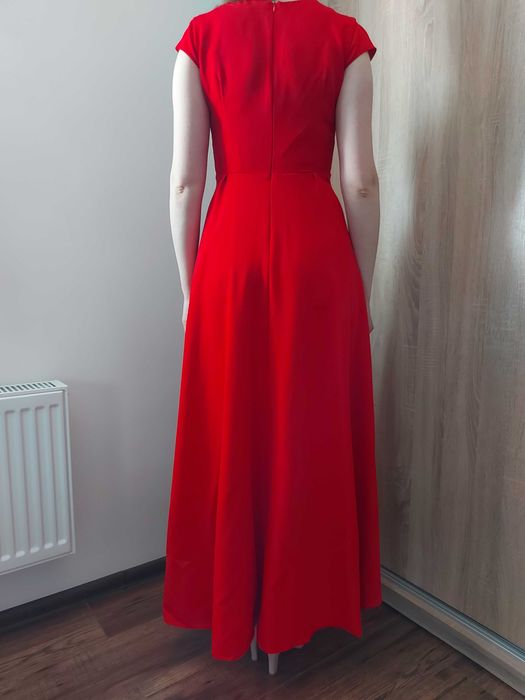 Czerwona suknia maxi Afrodyta Marconi Fashion