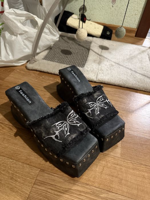 y2k взуття босоніжки в китайському стилі