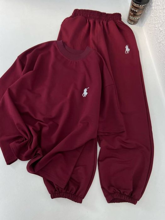 Жіночий комплект Polo; футболка + штани, костюм поло, весна/літо