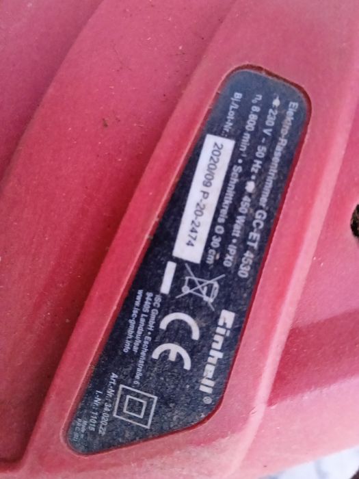 Aparador de relva Einhell GC-ET 4530 (semi-novo)