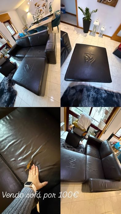 Sofa  cor preto 90€
