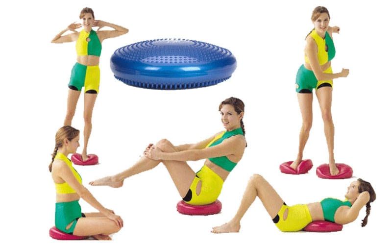 Подушка балансировочная/Массажная. Массажер для ног/стоп/фитнеса