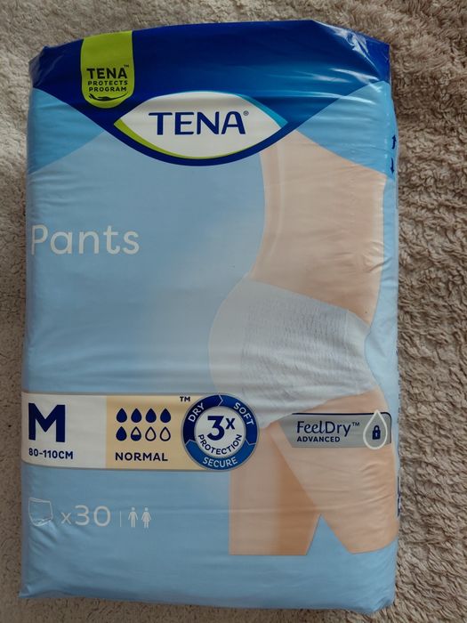 Підгузки-трусики для дорослих Tena M.
В наявності 1 упаковка.Ціна 450г