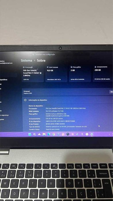 Laptop Dell Inspirion 3501 - 2022
