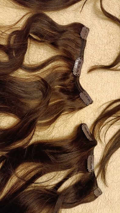 Натуральне волосся для нарощування перука Sunya Clip-in, парик