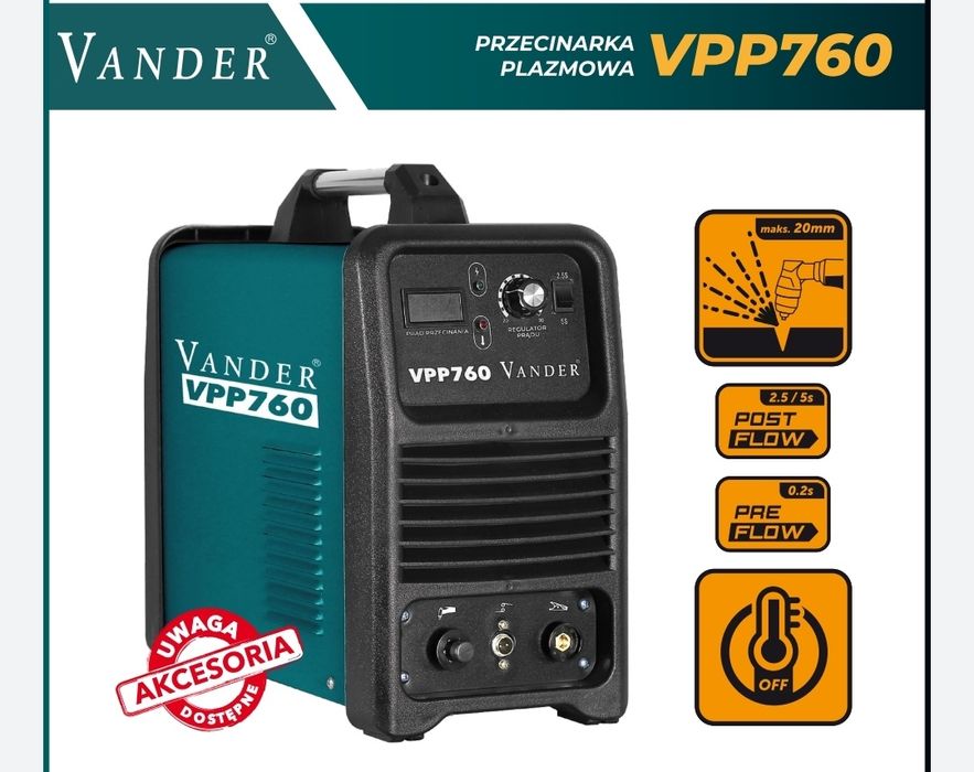 Przecinarka plazmowa 70A Cięcie 20mm Vander Sklep Fv