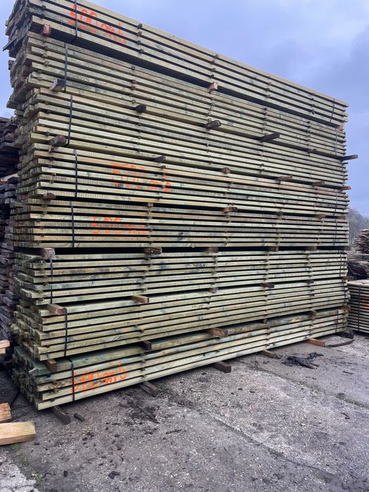 Łata sosnowa impregnowana 4x5,5 cm impregnatem ogniowym lub miedziowym