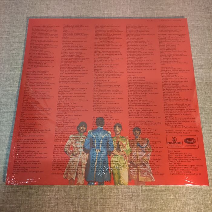 The Beatles : Sgt. Peppers Lonely Hearts Club Band LP  Вініл Платівка