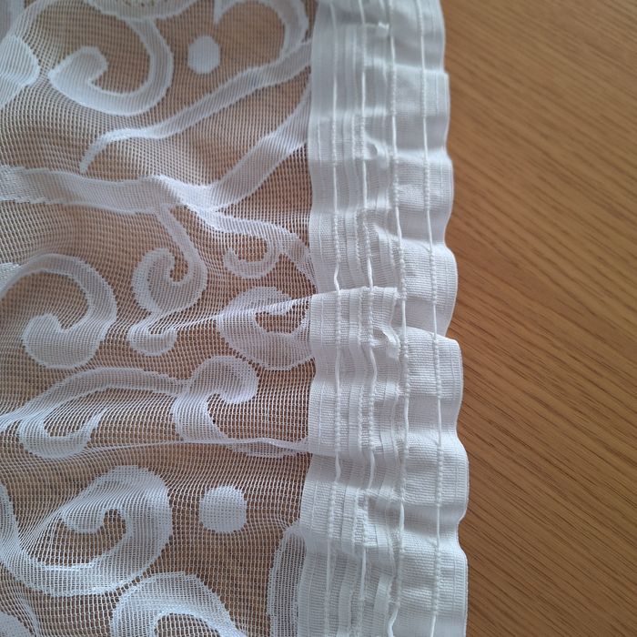 Firana żakardowa biała 165x340