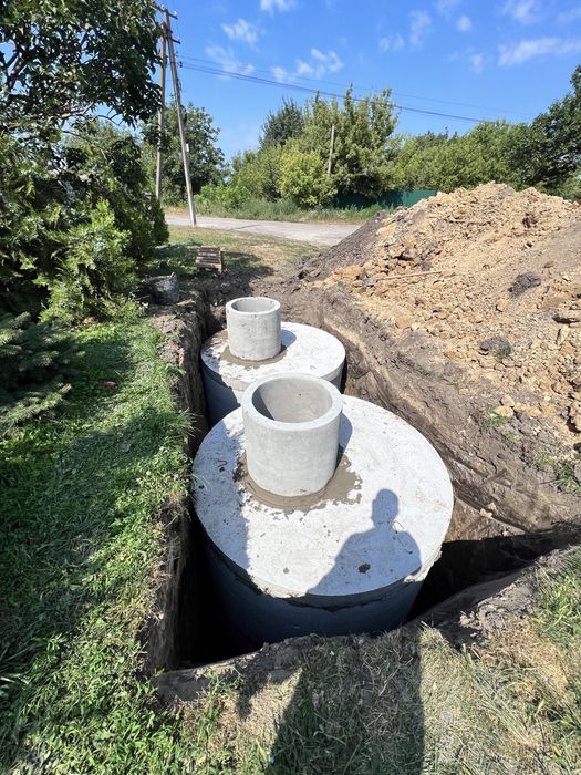 Септики під ключ ціна, монтаж септика , бетоний погреб, каналізація під ключ , вигрібна яма,установка септика, земельні роботи , підвал бетоний .