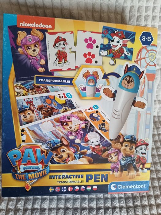 Psi Patrol interaktywny długopis gra edukacyjna Clementoni