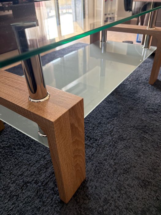 Mesa de Centro Vidro Temperado 110x55 - Nova