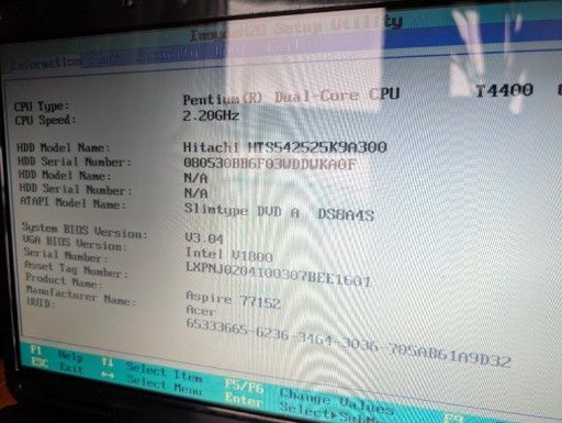 Laptop Acer Aspire 7715 series