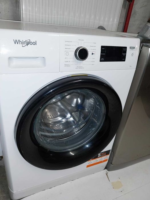 Pralka Whirlpool, ładowność 6 kg, sprawna, po przeglądzie, płytka