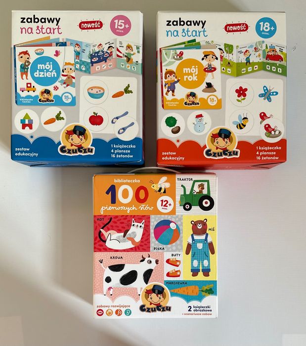 Zestaw trzech zestawów edukacyjnych CzuCzu