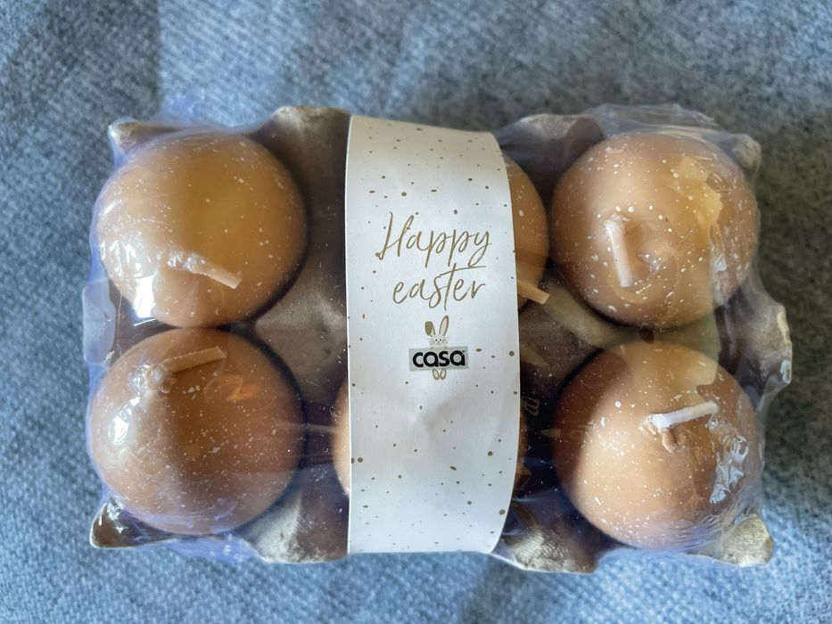 6 Home Candles in Egg Shape - New