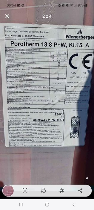 Pustaki Porotherma 18,8
