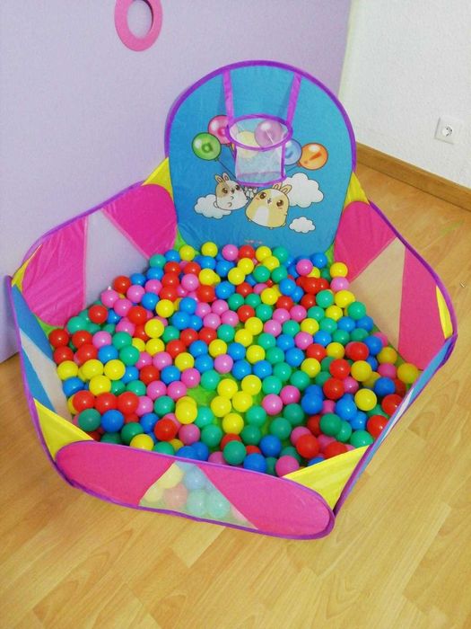 Basen kojec brodzik dla dzieci do zabawy do domu ogrodu z koszem