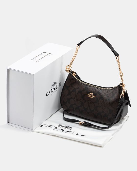 Сумка Coach / сумочка коач коуч коричнева шоколадна