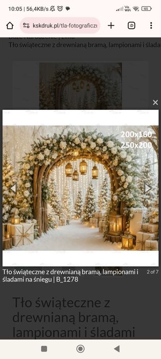 Tło fotograficzne świąteczne materiał KSK DRUK