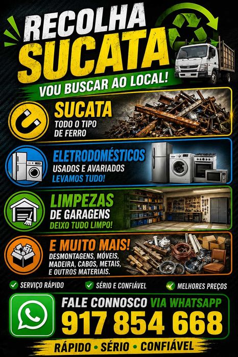 Garagem Cheia? Recolho Sucata e Levo Tudo