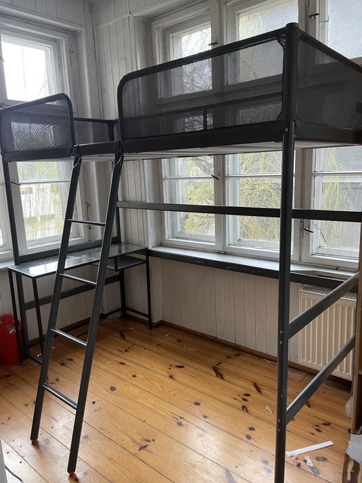 IKEA SVÄRTA 90x200 łóżko na antresoli, łóżko piętrowe