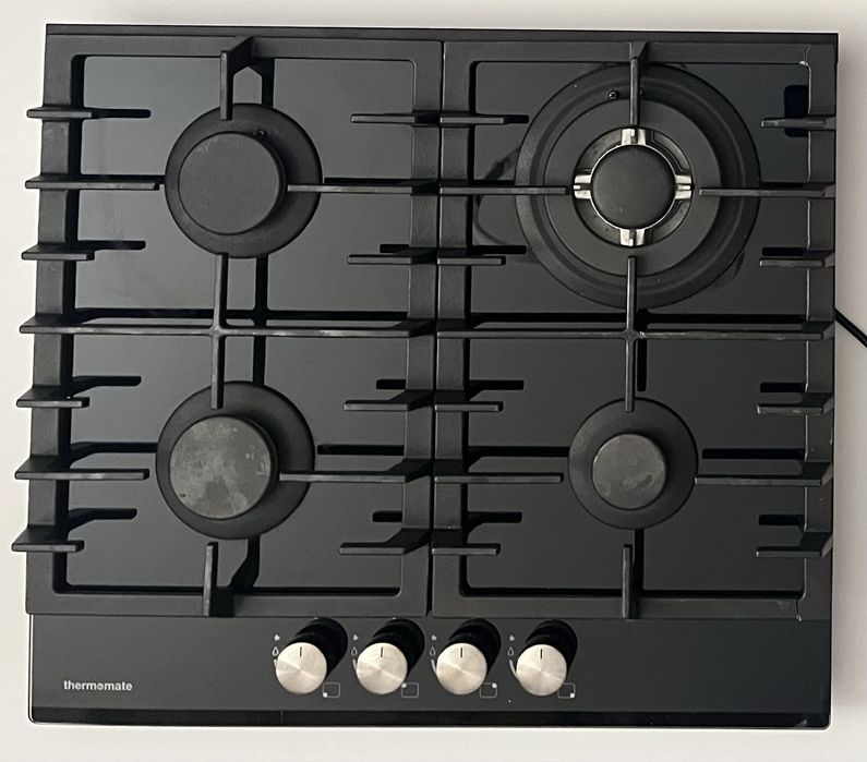 Kuchenka Płyta Gazowa Thermomate 60cm 4 Palniki Szklana